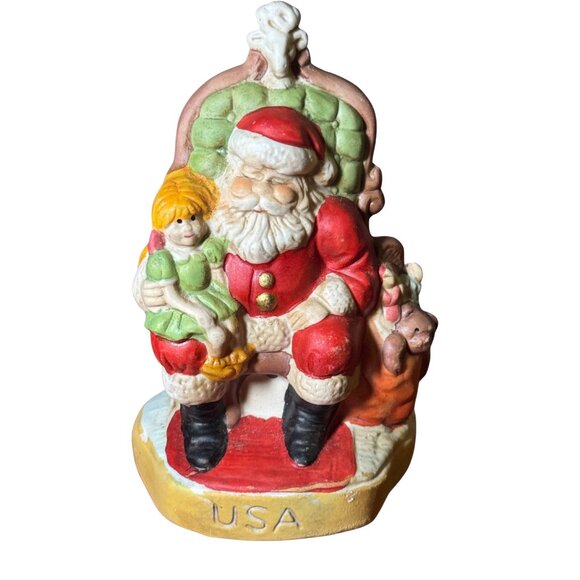 Santas of the Nations 1991 Figurine Hand Painted Porcelain Vintage - Picture 1 of 5